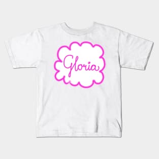 Gloria. Female name. Kids T-Shirt